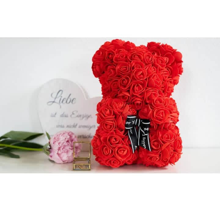 Rosenbär Deko Rosen Teddybär - Geschenke für Frauen