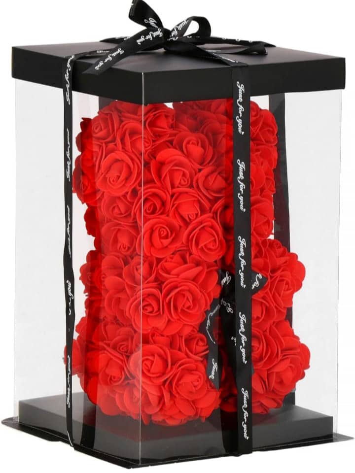 Rosenbär Deko Rosen Teddybär - Geschenke für Frauen