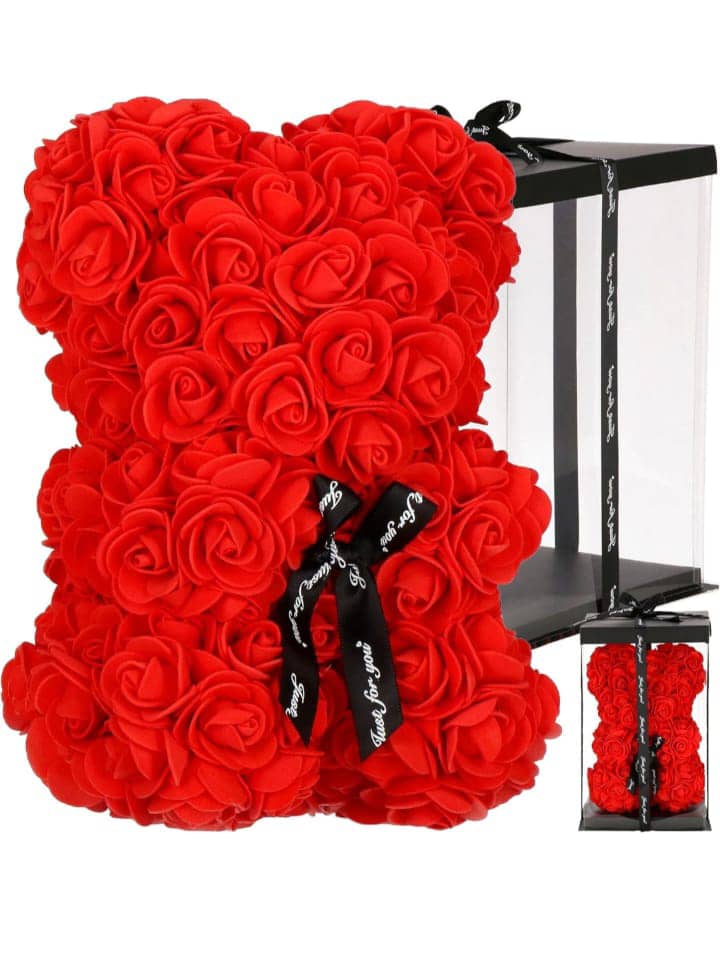 Rosenbär Deko Rosen Teddybär - Geschenke für Frauen